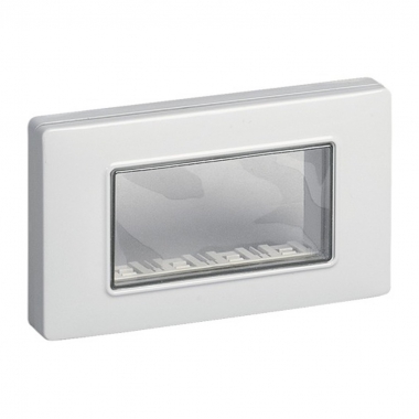 CALOTTA IP55 4M +VITI GRIGIO RAL 7035 - VIMAR 14944 product photo Photo 01 3XL