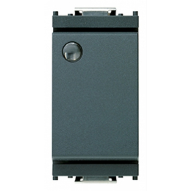 INTERRUTTORE 1P 16AX LUMINOSO SERIE IDEA GRIGIO - VIMAR 16021 product photo Photo 01 3XL