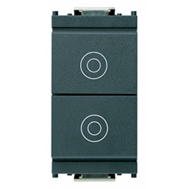 PULSANTI DUE 1 POSTO NO 10A SERIE IDEA GRIGIO - VIMAR 16121 product photo Photo 01 3XL