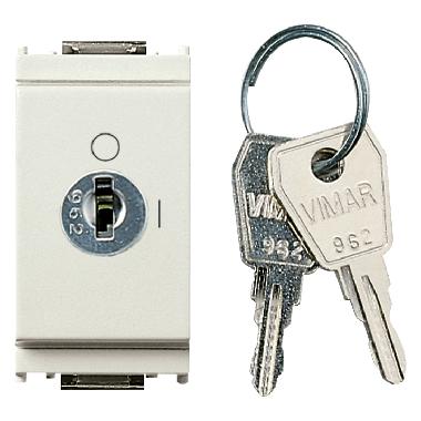 IDEA-INTERRUTTORE 2P.16A C/CHIAVE BIANCO - VIMAR 16165B - VIMAR 16165B product photo Photo 01 3XL