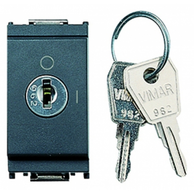 INTERRUTTORE IDEA 2 PULSANTI 16A C/CHIAVE GRIGIO - VIMAR 16165 product photo Photo 01 3XL