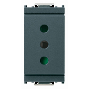 PRESA 2P+T 10A P11 SERIE IDEA GRIGIO - VIMAR 16201 product photo Photo 01 3XL