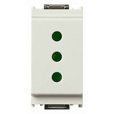 PRESA IDEA 2P+T 10A P11SERIE IDEA BIANCO - VIMAR 16201.B product photo Photo 01 3XL