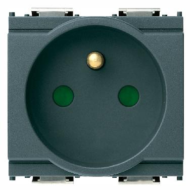 IDEA-PRESA SICURY 2P+T 16A FRANCESE GRIGIO - VIMAR 16212 - VIMAR 16212 product photo Photo 01 3XL