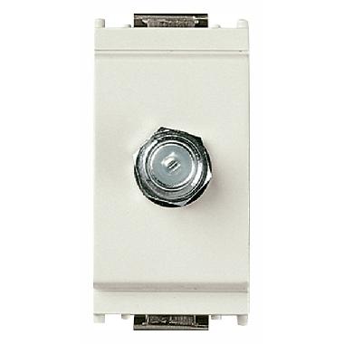 IDEA-PRESA COASSIALE TIPO F 75 OHM BIANCO - VIMAR 16331.B - VIMAR 16331.B product photo Photo 01 3XL