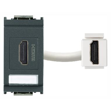 IDEA-PRESA HDMI GRIGIO - VIMAR 16334 - VIMAR 16334 product photo Photo 01 3XL