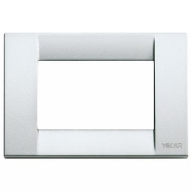 PLACCA 3P METALLO ARGENTO METALLIZZATO IDEA - VIMAR 16733.21 product photo Photo 01 3XL