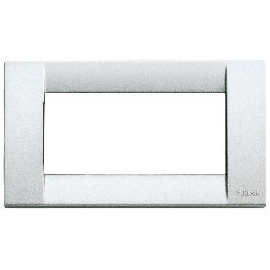 PLACCA CLASSICA 4M ARGENTO METALL. - VIMAR 16734.21 product photo Photo 01 3XL