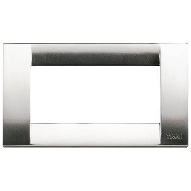 IDEA-PLACCA 4P.METALLO NICHEL SPAZZOLATO - VIMAR 16734.34 - VIMAR 16734.34 product photo Photo 01 3XL