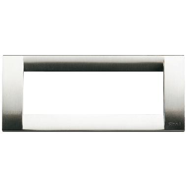 IDEA-PLACCA 6P.METAL NICHEL SPAZZOLATO - VIMAR 16736.34 - VIMAR 16736.34 product photo Photo 01 3XL