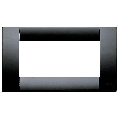 Placca Classica 4 Moduli Vimar Idea Nero - VIMAR 16744.16 product photo Photo 01 3XL