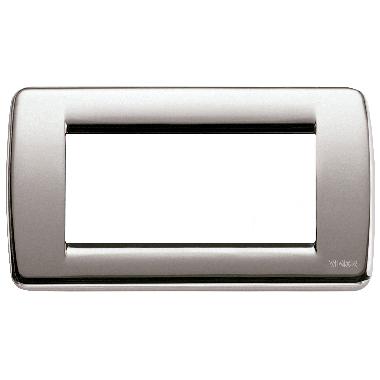 PLACCA ROND 4M NICHEL SPAZZOLATO - VIMAR 16754.34 product photo Photo 01 3XL