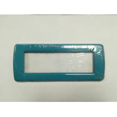 PLACCA 6 MODULI METALLO TURCHESE - VIMAR 16756.06 product photo Photo 01 3XL