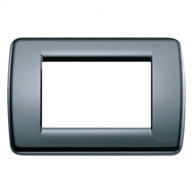 PLACCA 3 MODULI TECNOPOLIMERO GRIGIO SERIE IDEA - VIMAR 16763.15 product photo Photo 01 3XL