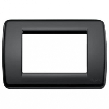 PLACCA 3 MODULI TECNOPOLIMERO NERO SERIE IDEA - VIMAR 16763.16 product photo Photo 01 3XL