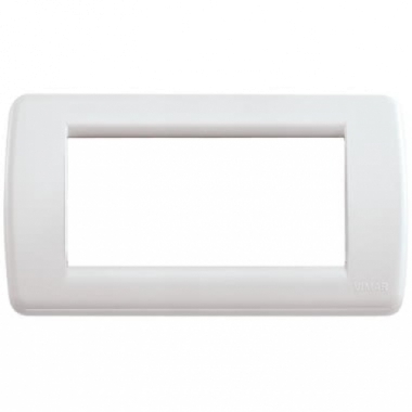 PLACCA 4 MODULI TECNOPOLIMERO BIANCO SERIE IDEA - VIMAR 16764.04 product photo Photo 01 3XL