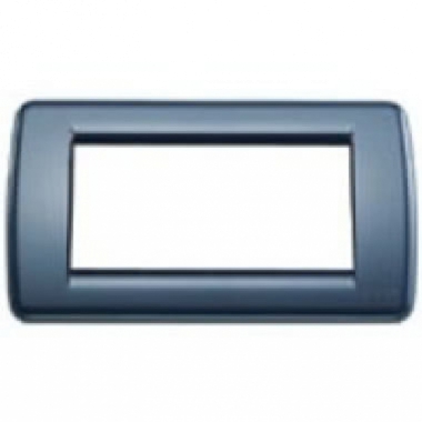 PLACCA 4 MODULI TECNOPOLIMERO BLU ZAFIRO SERIE IDEA - VIMAR 16764.10 product photo Photo 01 3XL