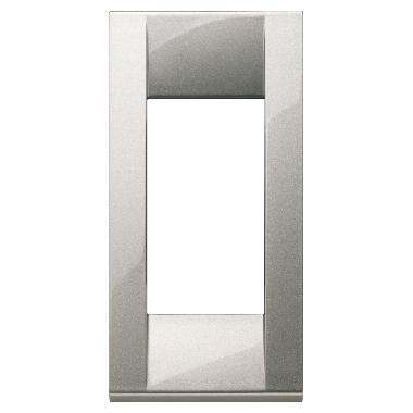 IDEA CLASSIC-PLACCA 1M PANNELLI METALLO ARGENTO ME - VIMAR 16781.21 product photo Photo 01 3XL