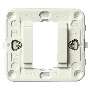 IDEA-SUPPORTO LISCIO RID.1M C/GRIFFE BIANCO - VIMAR 17080.B - VIMAR 17080.B product photo Photo 01 3XL