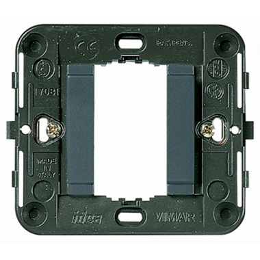 SUPPORTO LISCIO 1 MODULO +GRIFFE GRIGIO IDEA MODULO STRETTO - VIMAR 17080 product photo Photo 01 3XL