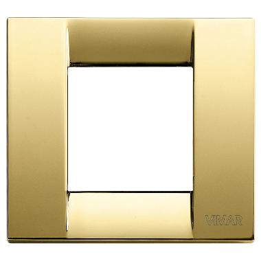 IDEA CLASS-PLACCA 1/2M RID.METAL ORO LUCIDO - VIMAR 17092.32 - VIMAR 17092.32 product photo Photo 01 3XL