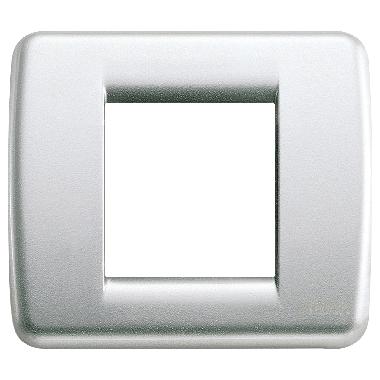 IDEA RONDO'-PLACCA 1/2M RID.METAL ARGENTO METALL. - VIMAR 17093.21 - VIMAR 17093.21 product photo Photo 01 3XL