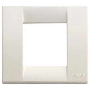 PLACCA IDEA 1 2 MODULI RIDOTTI TECNOPOLIMETRO BIANCO - VIMAR 17097.04 product photo Photo 01 3XL