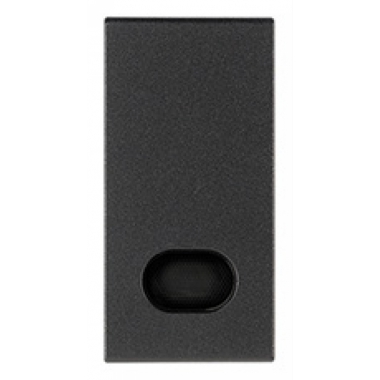 TASTO INTERCAMBIABILE 1 MODULO CON DIFFUSORE ILLUMINABILE GRIGIO - VIMAR 19026 product photo Photo 01 3XL