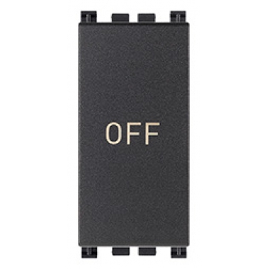 PULSANTE ARKE' 1 PULSANTE NO+NC 10A SIMBOLO OFF GRIGIO - VIMAR 19056.33 product photo Photo 01 3XL