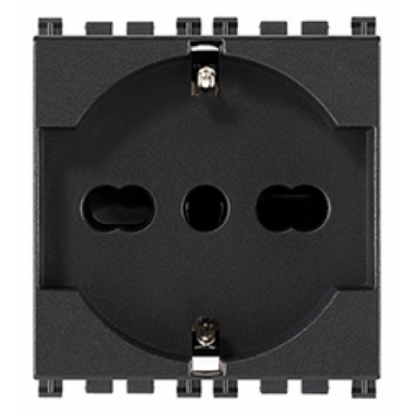 PRESA VIMAR ARKÃ 2 PULSANTI + T 16A UNIVERSALE GRIGIO - VIMAR 19210 product photo Photo 01 3XL