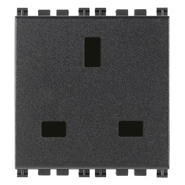 ARKE'-PRESA 2P+T 13A INGLESE GRIGIO - VIMAR 19219 - VIMAR 19219 product photo Photo 01 3XL