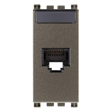 ARKE'-PRESA RJ45 NETSAFE CAT6 UTP METAL - VIMAR 19339.13.M - VIMAR 19339.13.M - VIMAR 19339.13.M product photo Photo 01 3XL