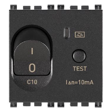 ARKE'-INTERRUTTORE MTDIFF.1P+N C10 10MA GRIGIO - VIMAR 19411.10 - VIMAR 19411.10 product photo Photo 01 3XL