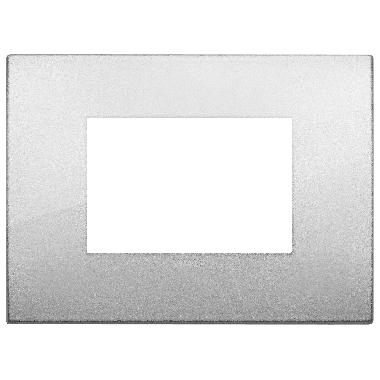 PLACCA CLASSIC 3M ARGENTO - VIMAR 19653.03 - VIMAR 19653.03 product photo Photo 01 3XL