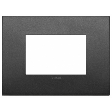 PLACCA CLASSIC 3 MODULI GRAFITE MATT - VIMAR 19653.01 product photo Photo 01 3XL