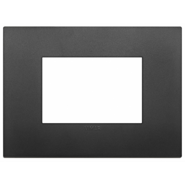 PLACCA CLASSIC 3 MODULI NERO - VIMAR 19653.71 product photo Photo 01 3XL