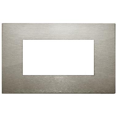 ARKE'-PLACCA CLASSIC 4M METAL.ACCIAIO SPAZZOLATO - VIMAR 19654.08 - VIMAR 19654.08 product photo Photo 01 3XL