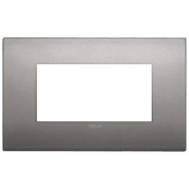 ARKE'-PLACCA CLASSIC 4M METAL.NICHEL NERO - VIMAR 19654.10 - VIMAR 19654.10 - VIMAR 19654.10 product photo Photo 01 3XL