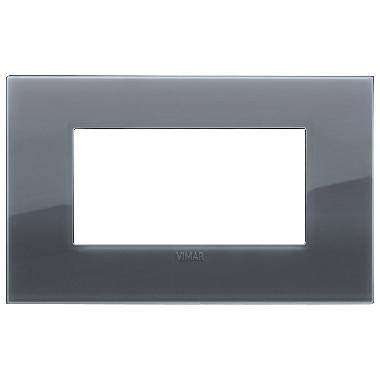 PLACCA CLASSIC 4M REFLEX GRIGIO FUMÈ - VIMAR 19654.61 - VIMAR 19654.61 product photo Photo 01 3XL