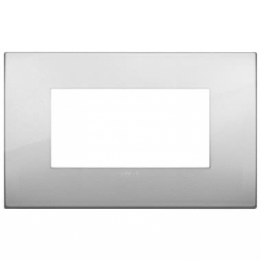 PLACCA CLASSIC ARKE' 4 MODULI METALLO ARGENTO - VIMAR 19654.03 product photo Photo 01 3XL