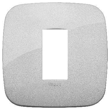 Arkè Placca Round 1M silver - VIMAR 19671.89 - VIMAR 19671.89 product photo Photo 01 3XL