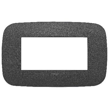 VIMAR 19684/21 PLACCA SERIE ARKE' ROUND 4M GRAFITE MATT - VIMAR 19684.21 - VIMAR 19684.21 product photo Photo 01 3XL