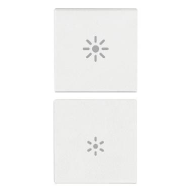 DUE MEZZI TASTI 1M REGOLAZIONE BIANCO - VIMAR 19751.3.B - VIMAR 19751.3.B - VIMAR 19751.3.B product photo Photo 01 3XL