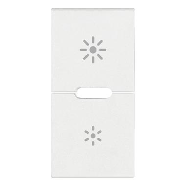 DUE MEZZI TASTI 1M DIMMER BIANCO - VIMAR 19755.3.B - VIMAR 19755.3.B product photo Photo 01 3XL