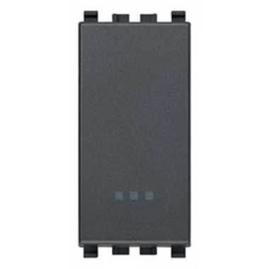 PULSANTE 1P NO 10 A 250 V~ ILLUMINABILE TASTO SOSTITUIBILE GRIGIO - VIMAR 20008 product photo Photo 01 3XL