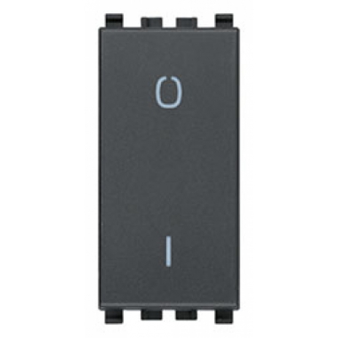 INTERRUTTORE 2P 16 AX 250 V~ ILLUMINABILE TASTO SOSTITUIBILE GRIGIO - VIMAR 20015 product photo Photo 01 3XL