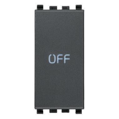 EIKON-PULSANTE 1P NO+NC 10A SIMBOLO OFF GRIGIO - VIMAR 20056.33 - VIMAR 20056.33 product photo Photo 01 3XL