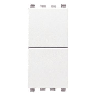 DUE PULSANTI INDIPENDENTI NO+NO 10A BIANCO - VIMAR 20066.B product photo Photo 01 3XL