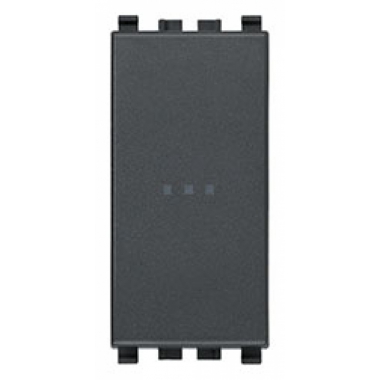 INTERRUTTORE EIKON 1P 16 AX 250 V~ ASSIALE ILLUMINABILE TASTO SOSTITUIBILE GRIGIO - VIMAR 20101 product photo Photo 01 3XL