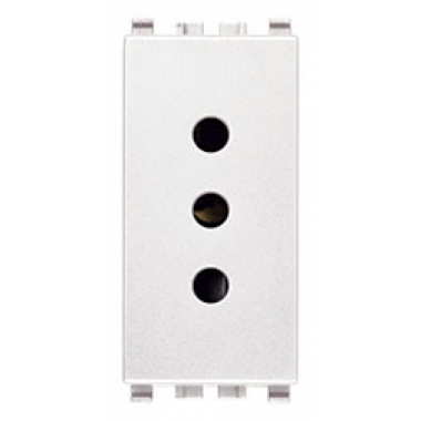 PRESA SICURY 2P+T 10 A 250 V~ STANDARD ITALIANO TIPO P11 BIANCO - VIMAR 20201.B product photo Photo 01 3XL